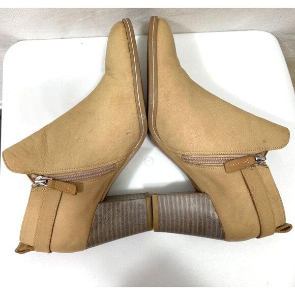 Franco Sarto Cutout Ankle Heel Boots Bootie Women Size 8 Western Cowboy Prairie - Picture 5 of 11